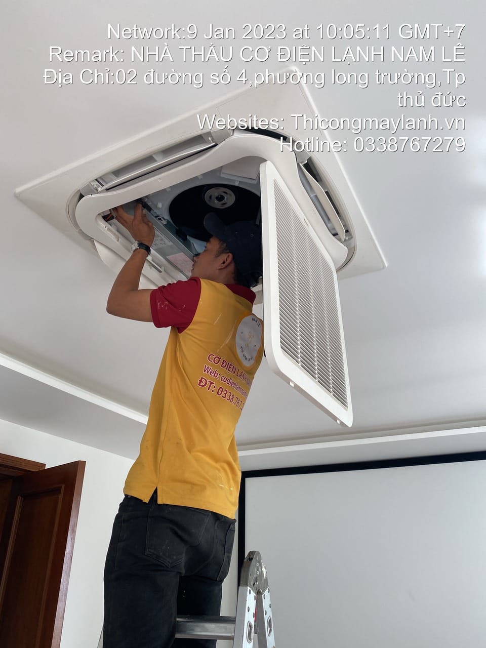 THI CÔNG MÁY LẠNH ÂM TRẦN