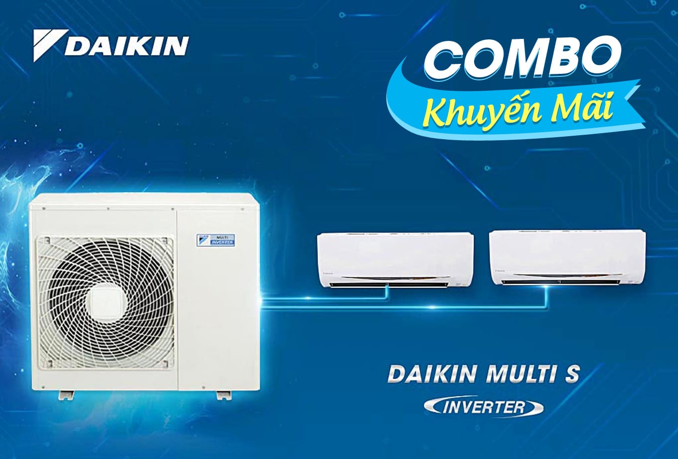 combo khuyen mai he thong may lanh daikin multi s inverter hp dan nong dan lanh hp mkcrvmv ctkcrvmv ctkcrvmv