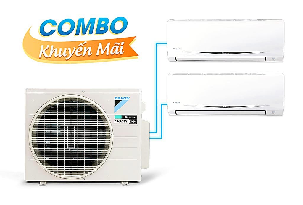 hinh dai dien combo khuyen mai he thong may lanh daikin multi s inverter hp mkcsvmv