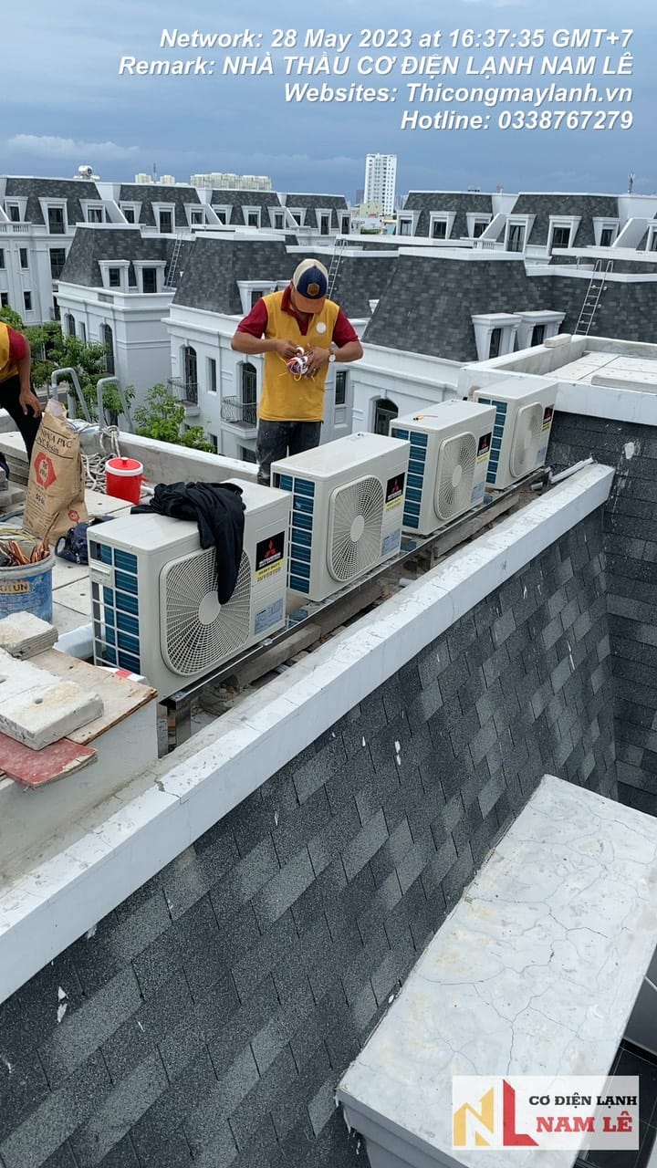 THI CÔNG MÁY LẠNH GIẤU TRẦN NỐI ỐNG GIÓ TÂN BÌNH