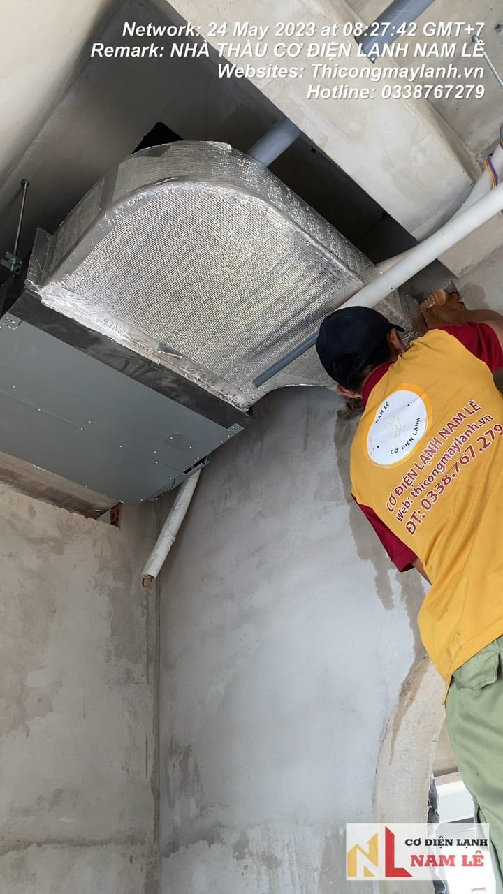 THI CÔNG MÁY LẠNH GIẤU TRẦN NỐI ỐNG GIÓ BÌNH THẠNH
