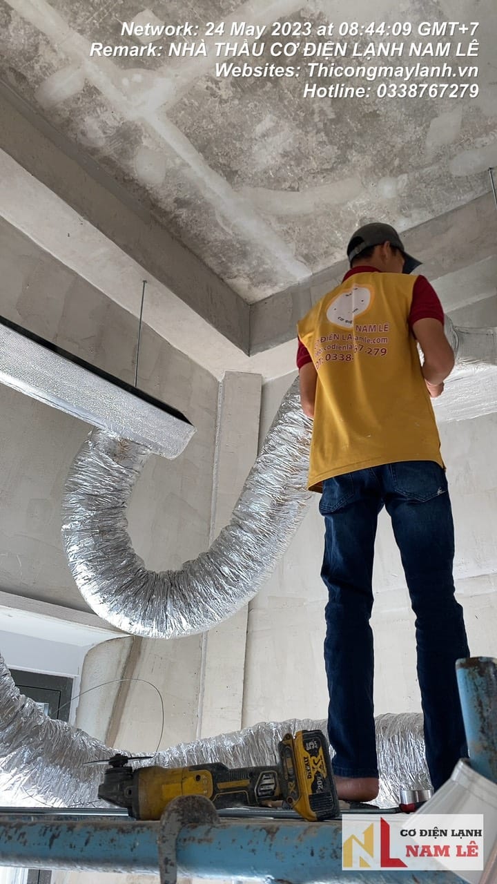THI CÔNG MÁY LẠNH GIẤU TRẦN NỐI ỐNG GIÓ PHÚ NHUẬN