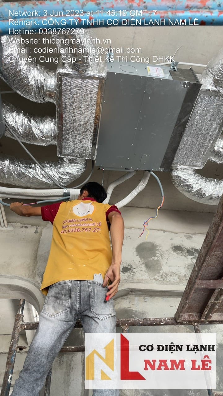 THI CÔNG MÁY LẠNH GIẤU TRẦN NỐI ỐNG GIÓ ĐỒNG NAI