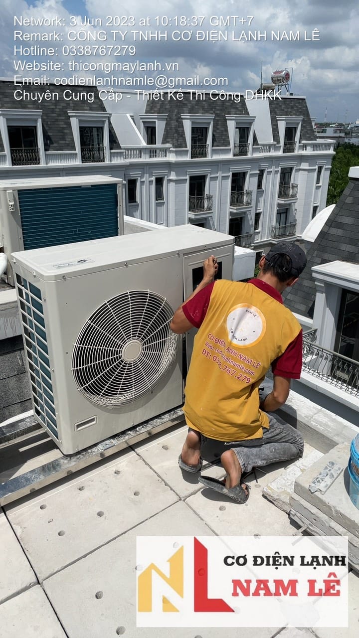THI CÔNG MÁY LẠNH GIẤU TRẦN NỐI ỐNG GIÓ TẠI TPHCM