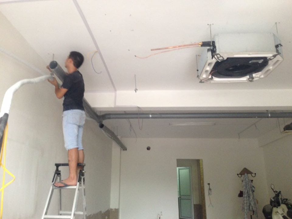THI CÔNG LẮP ĐẶT ỐNG ĐỒNG MÁY LẠNH ÂM TƯỜNG CÔNG TRÌNH GIÁ RẺ