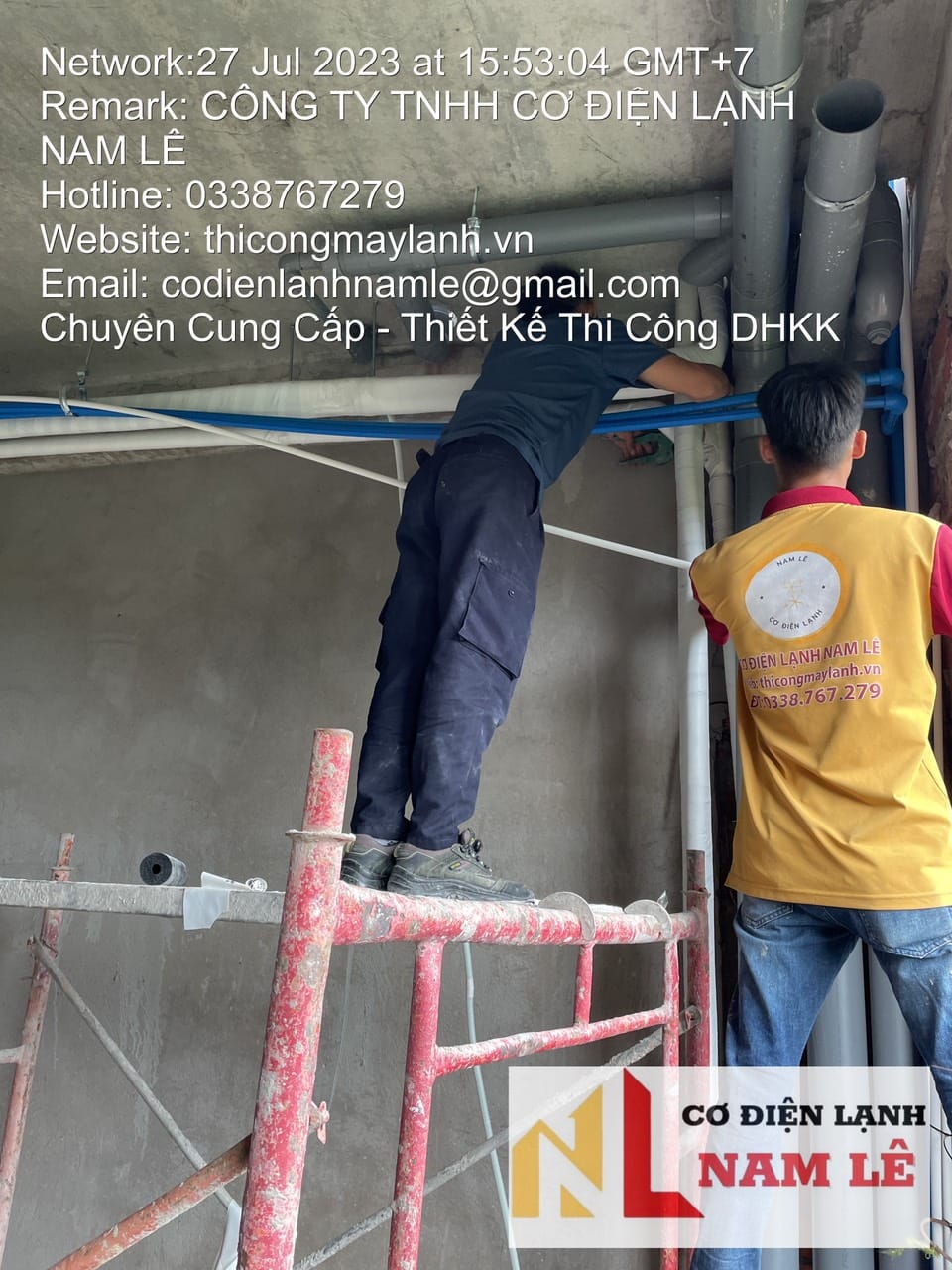 THI CÔNG LẮP ĐẶT MÁY LẠNH TRUNG TÂM CHO LÂU ĐÀI